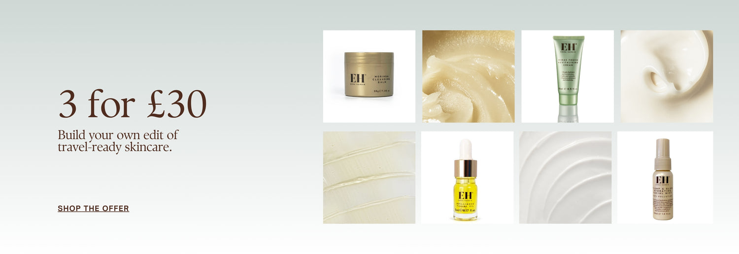 3 for £30. Build your own edit of travel-ready skincare.