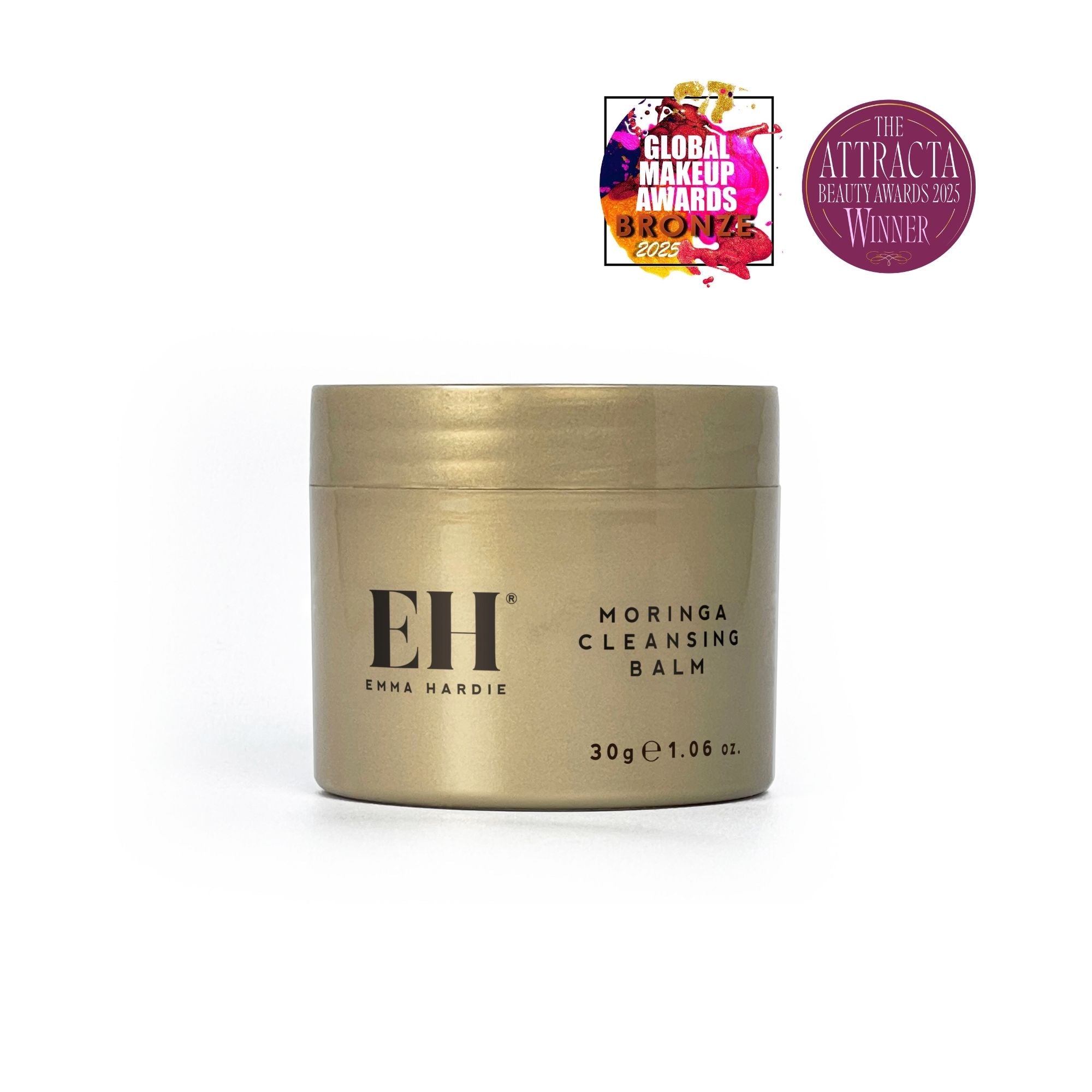 Award Winning Emma Hardie Moringa Cleansing Balm.
Global Make Up Awards 2025: BRONZE Best Beauty Hero Product
ATTRACTA Beauty Awards: Best Superstar Cleansing Balm