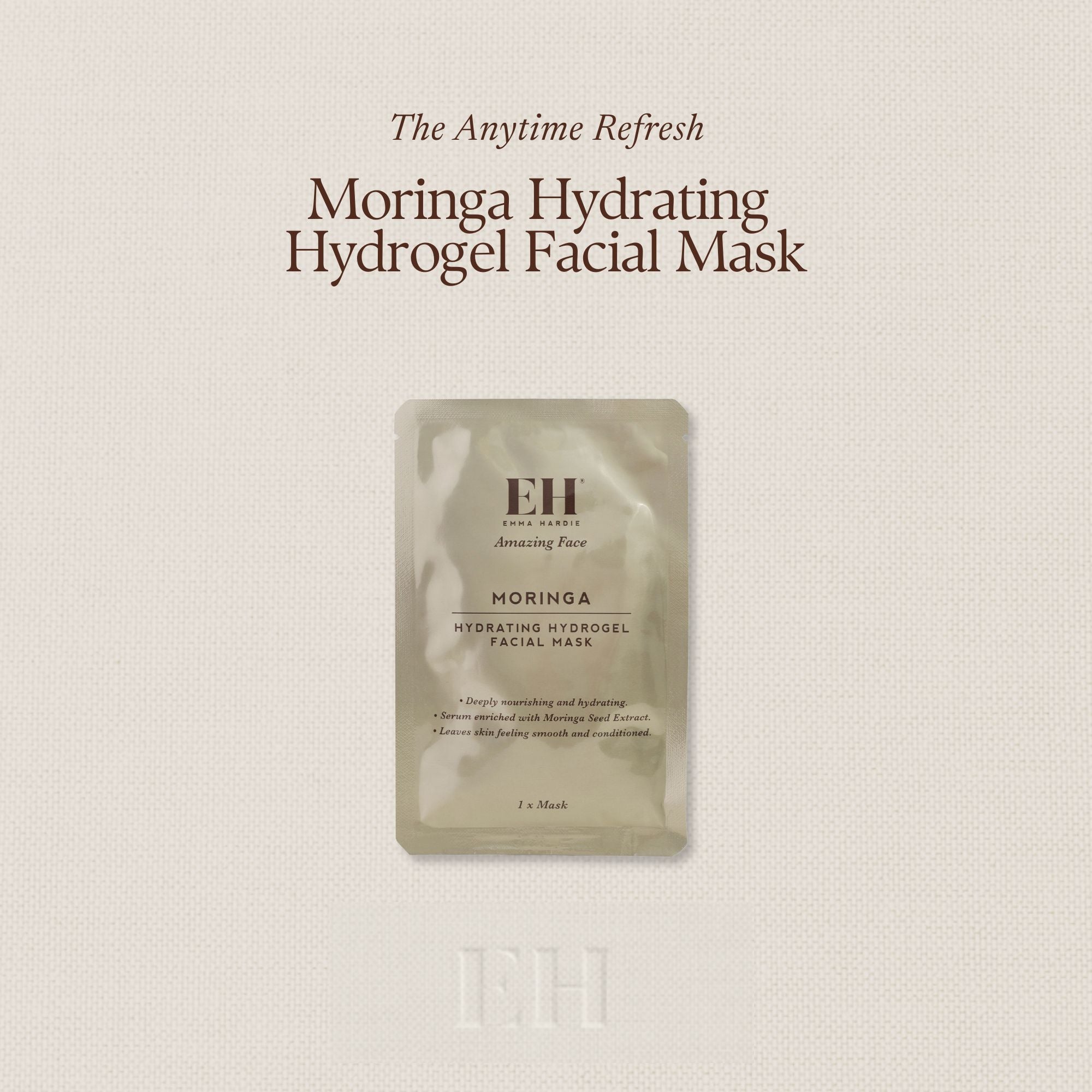 The Anytime Refresh Moringa Hydrating Hydrogel Facial Mask