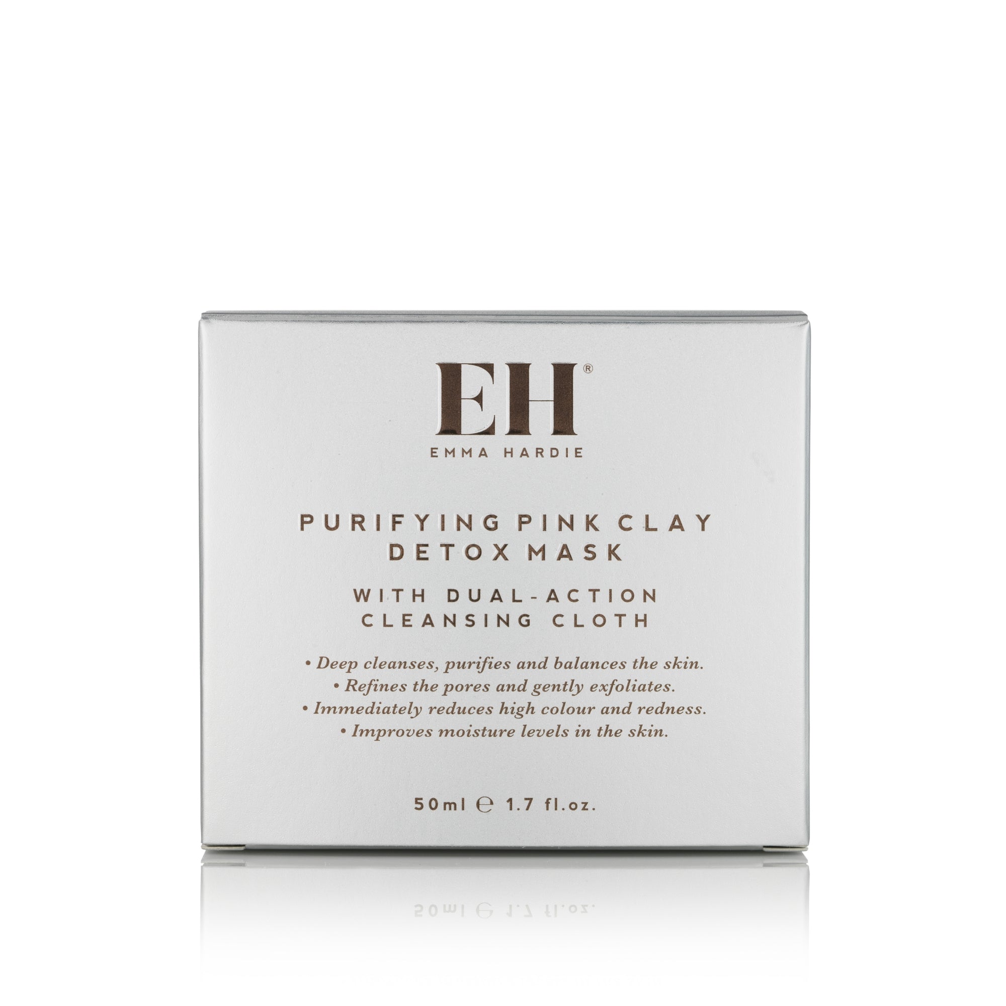 Purifying Pink Clay Detox Mask with Dual Action Cleansing Cloth