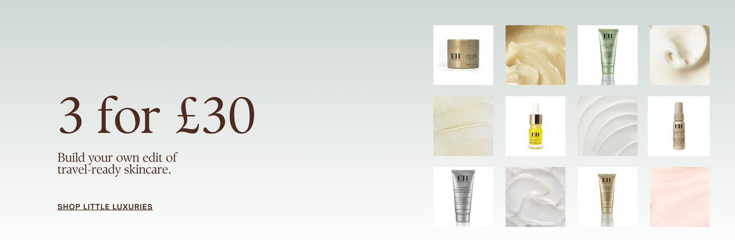 3 for £30. Build your own edit of travel-ready skincare.