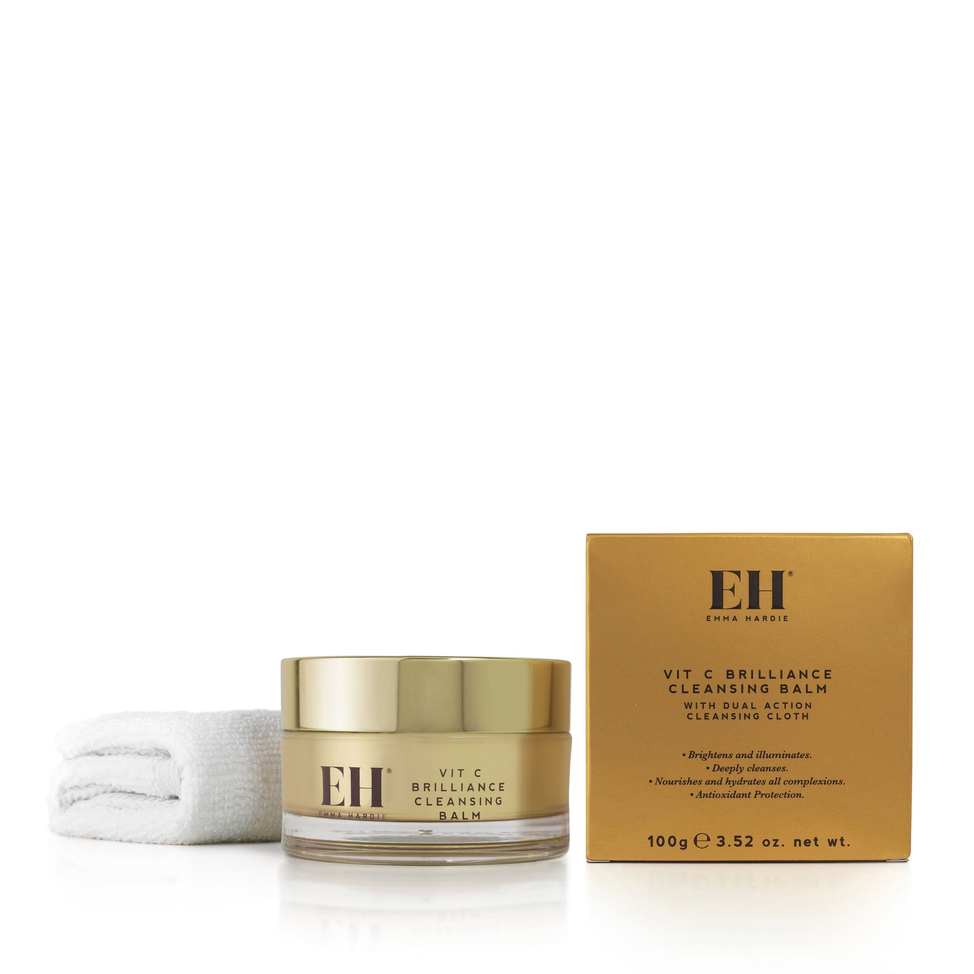 Vit C Brilliance Cleansing Balm with Dual Action Cleansing Cloth 100g