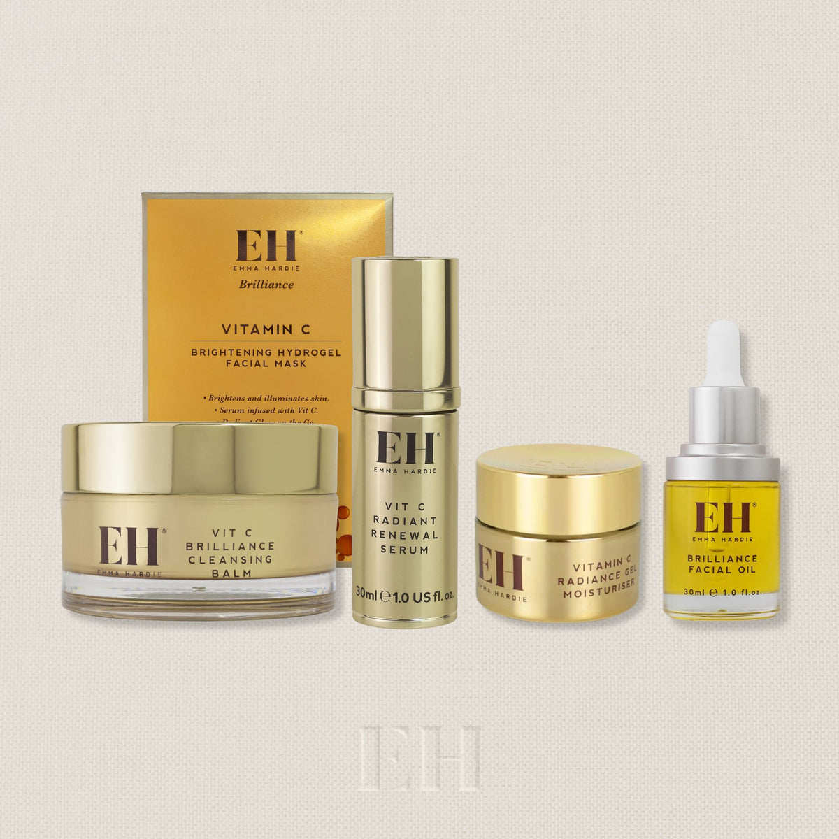 Emma Hardie Complete Brilliance Ritual with five Vitamin C skincare products, worth £228.