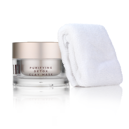 Purifying Pink Clay Detox Mask 50ml with Dual Action Cleansing Cloth - Emma Hardie 