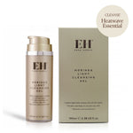 Emma Hardie Moringa Light Cleansing Gel  bottle and packaging on white background with a 'Cleanse: Heatwave Essential' sticker