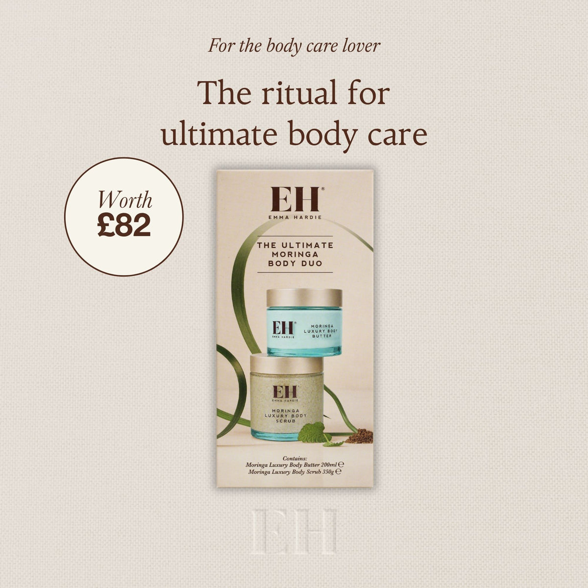 For the body care lover the ritual for ultimate body care. Worth £82.