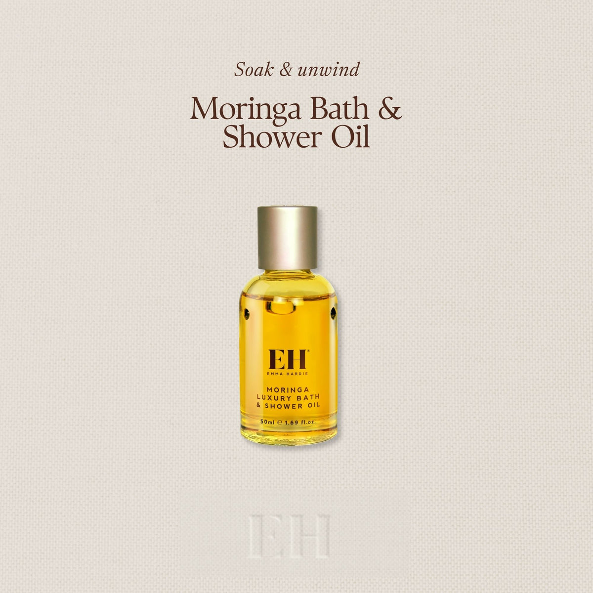 Soak & unwind  Moringa Bath & Shower Oil