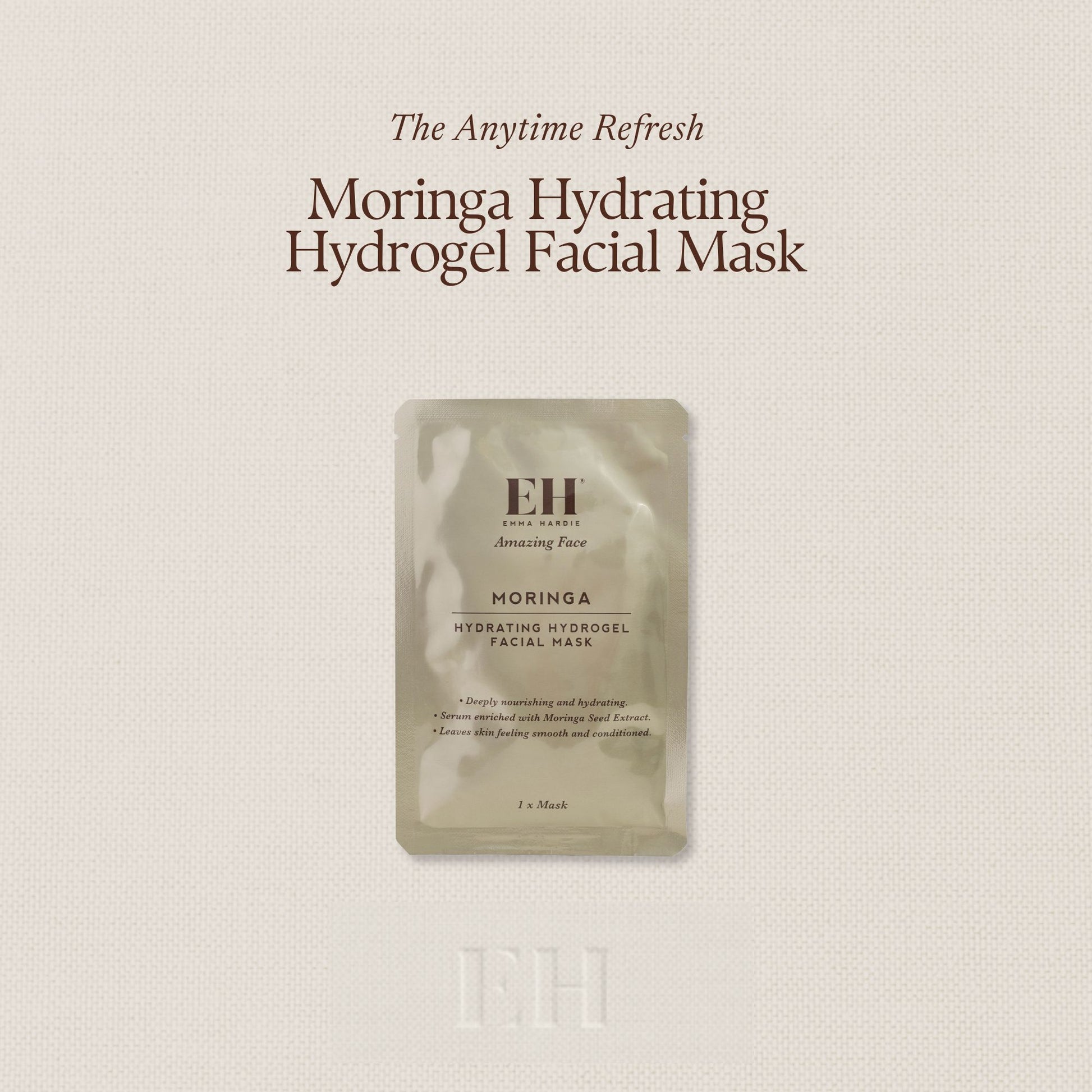 The Anytime Refresh Moringa Hydrating Hydrogel Facial Mask