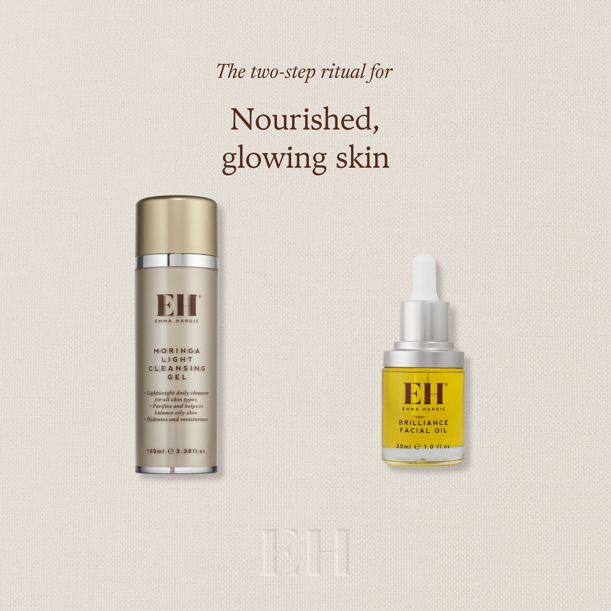 The two-step ritual for  Nourished, glowing skin