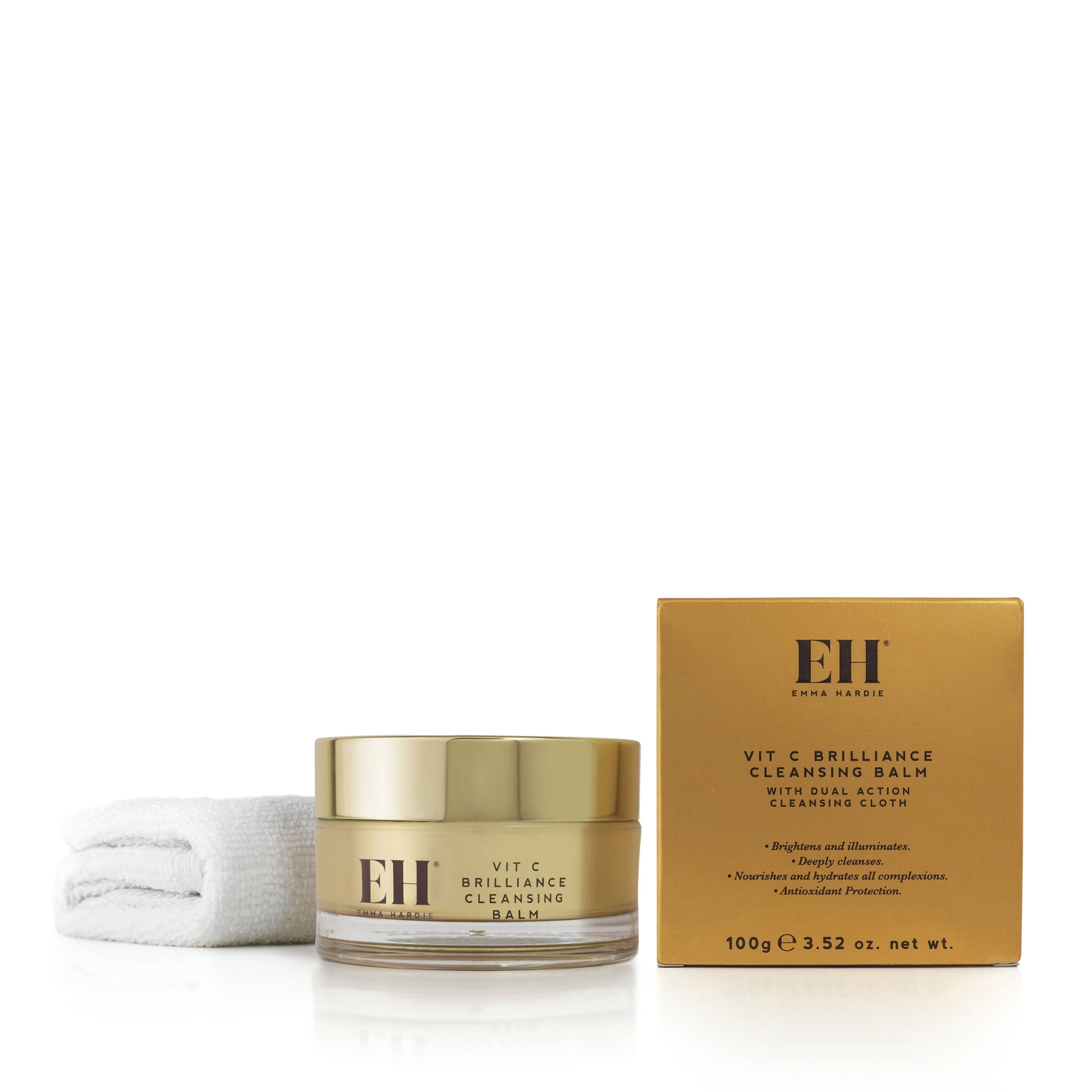 Vit C Brilliance Cleansing Balm with Dual Action Cleansing Cloth 100g