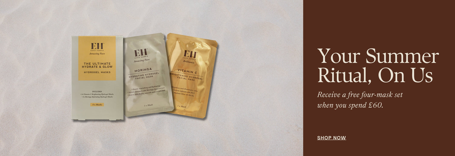 Your Summer Ritual, On Us. Receive a free four-mask set when you spend £60